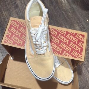 Vans Light Tan Canvas Sneakers